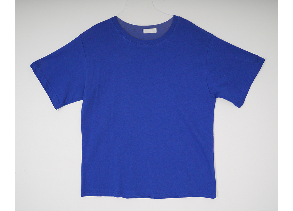 반팔 티셔츠 블루 색상 이미지-S1L47
