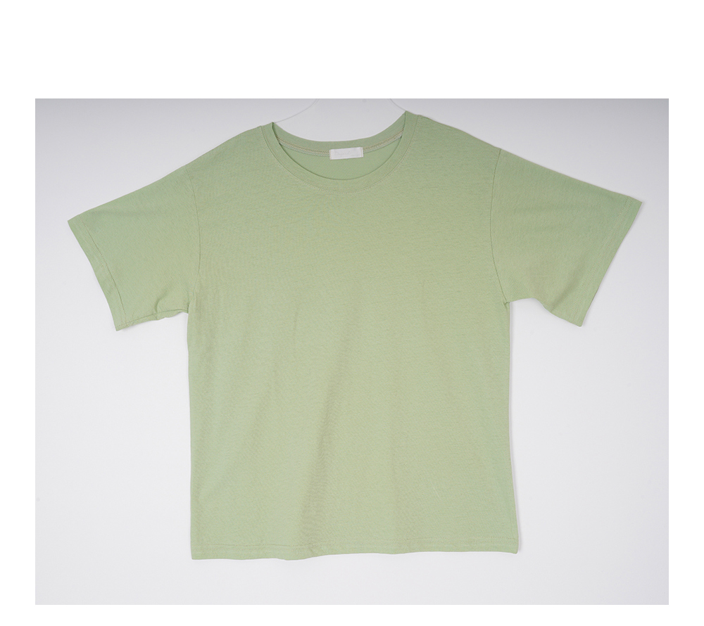 반팔 티셔츠 민트 색상 이미지-S1L18