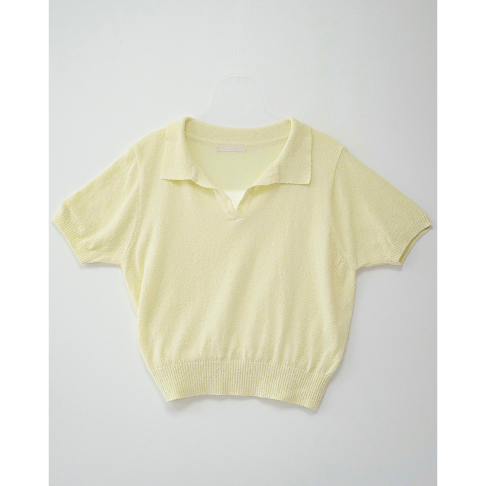 반팔 티셔츠 아이보리 색상 이미지-S1L18